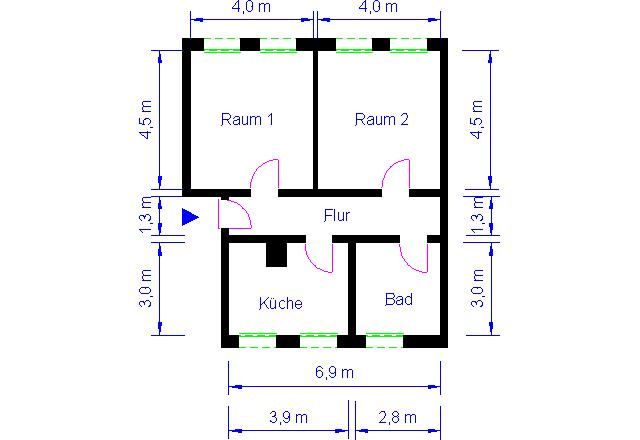 Schöne Wohnung im EG sucht Nachmieter! Hermannstr. 4a EGR in Oebisfelde-Weferlingen