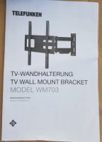 TV Wandhalterung Telefunken belastbar bis 50 KG Baden-Württemberg - Ludwigsburg Vorschau