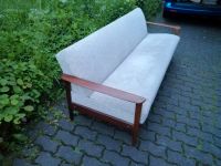 Mid century Schlafsofa couch Teak 60er Design Marburg - Marbach Vorschau