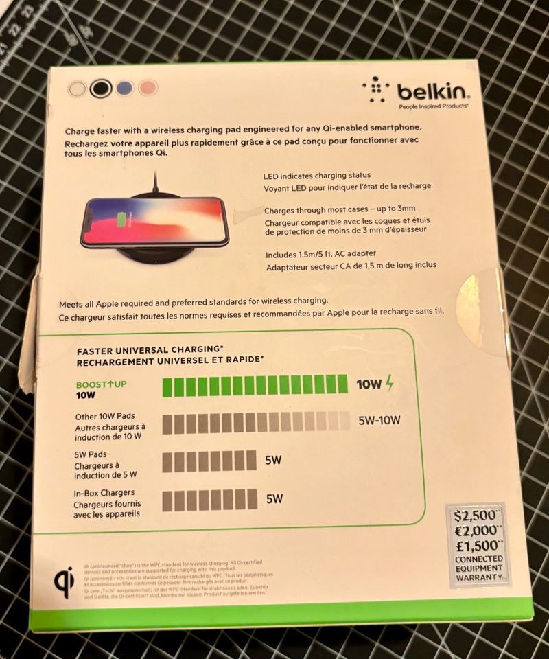 Belkin Boost Charge drahtloses Ladegerät, induktives Ladegeräte in Eching (Kr Freising)