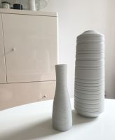 2x 100% originale Habitat Vasen Dekoration Retro weiß matt Düsseldorf - Eller Vorschau