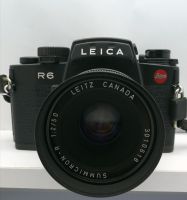 Leica R6 schwarz mit Summicron-R 1:2/50 Leitz Canada Objektiv Stuttgart - Stammheim Vorschau