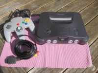 Nintendo N64 Konsole schwarz antrazit mit 1 Kontroller grau Baden-Württemberg - Weinheim Vorschau