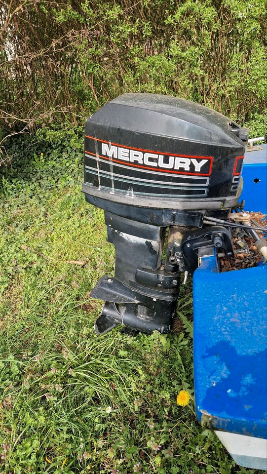 Merlin DDR Boot 40ps mercury 2 takt in Flecken Zechlin
