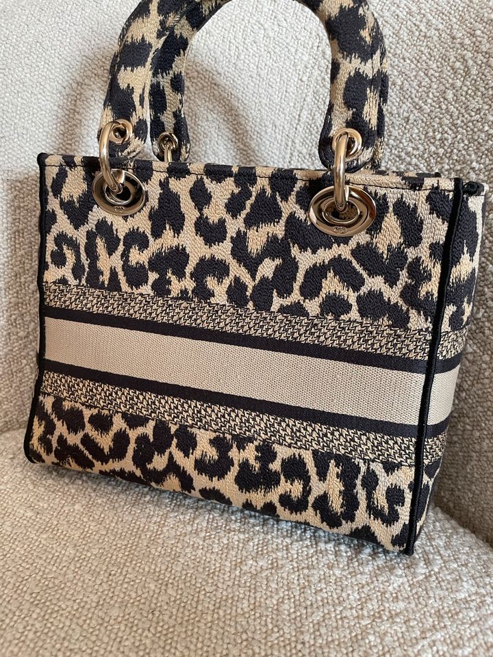 Original Dior Lady D-Lite Tasche Leopard medium Fullset NP4700€ in Haltern am See