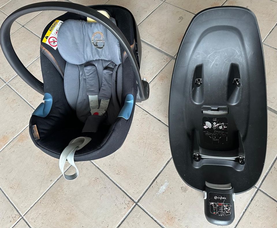 Babyschale Cybex Aton M i-Size + Isofix-Basis Cybex, in Wuppertal