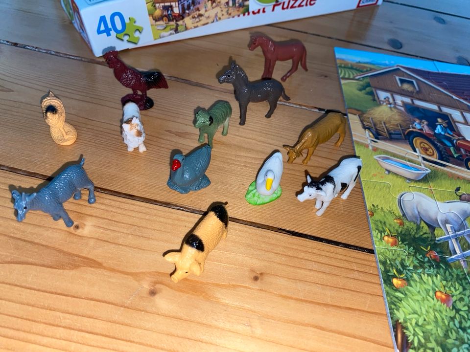 Schmidt Puzzle 4+ mit Figuren Tiere Bauernhof  Pferde 40 teile in Buchholz in der Nordheide