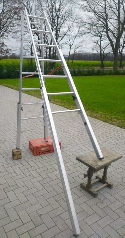 ! MIETEN ! Treppenleiter Teleskopleiter Treppenhausleiter 2x7 in