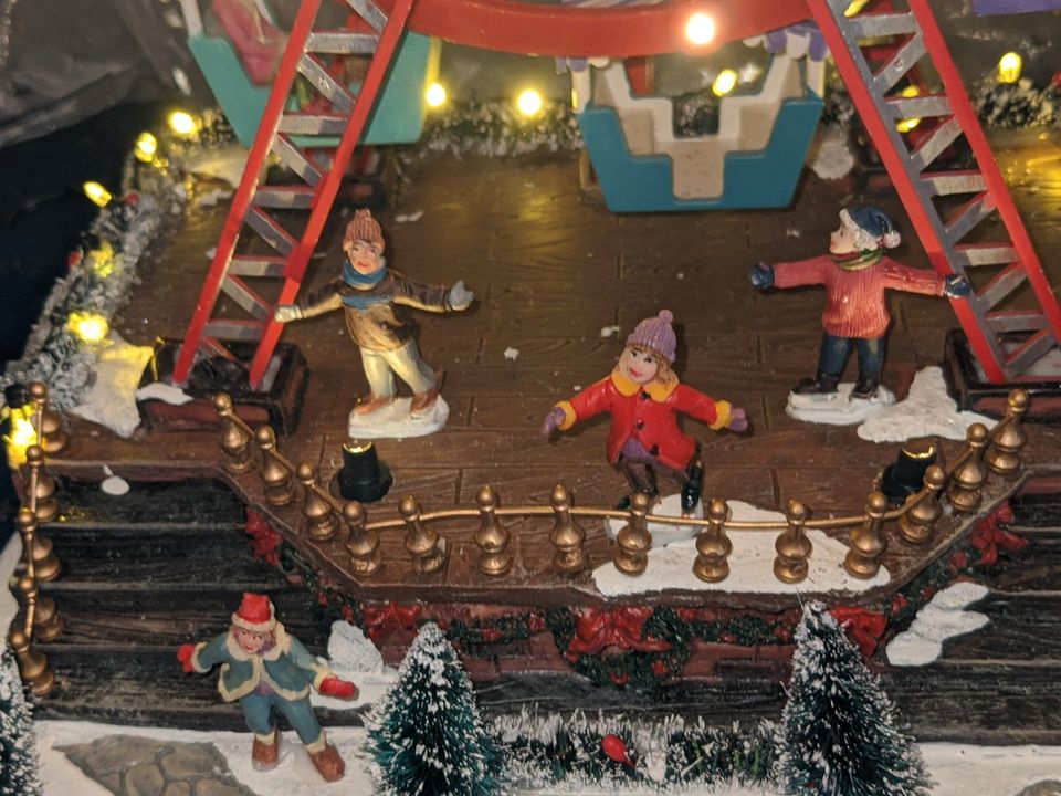 Spieluhr Lichthaus Riesenrad LED LGB DEKO Weihnachten Animation Schaufenster Geschenk in Wertingen