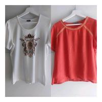 Gerry Weber Johanna T-Shirt Bluse Gr.40/M/L orange weiß Bayern - Geisenhausen Vorschau