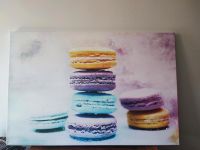 Leinwand Bild Macarons Gebäck Pastell 120 x 80 cm stabil Niedersachsen - Braunschweig Vorschau