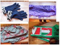 Handschuhe Leo / Tuch lila Afghane / Seide grün rost 1-3 € Nordrhein-Westfalen - Windeck Vorschau
