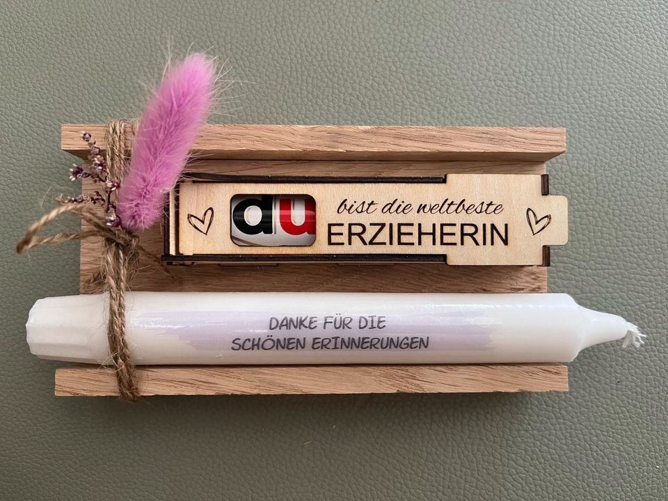 Du bist …. Geschenkset Abschied Muttertag Erzieher Kindergarten in Emden