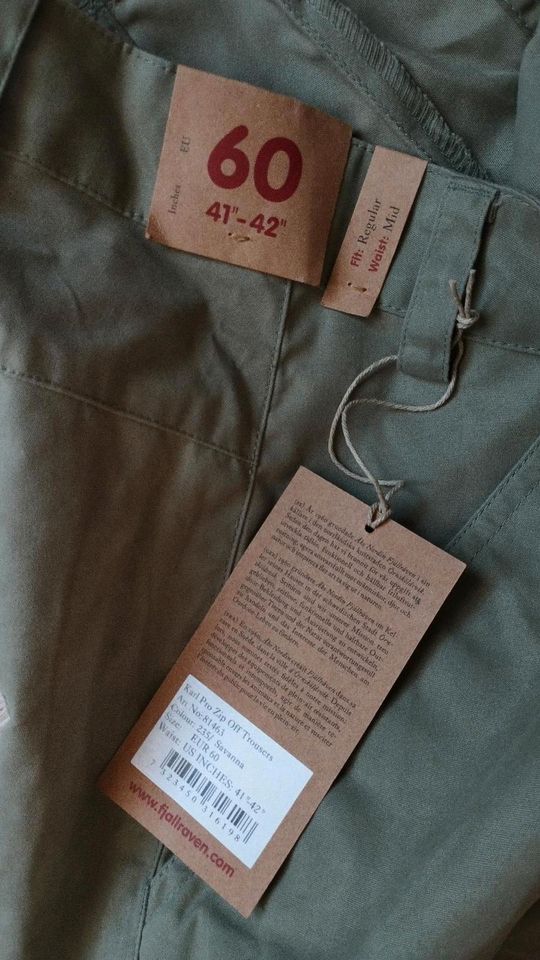 Fjällräven Herren Hose Gr.60 4XL Karl Pro Zip Off Trousers in Heyerode