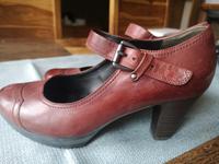 Da. Spangen-Pumps, Leder, Größe 4, weinrot Hessen - Leun Vorschau