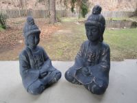 2 x Buddha Figur meditierend aus Keramik Höhe 31+ 35 cm Feng Shui Sachsen-Anhalt - Wernigerode Vorschau