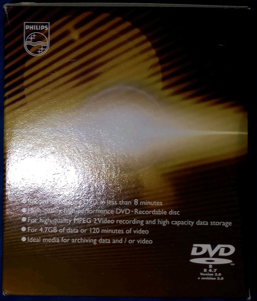Philips DVD-R, 120 Min., 10 Stück mit Hülle, OVP in Kastellaun