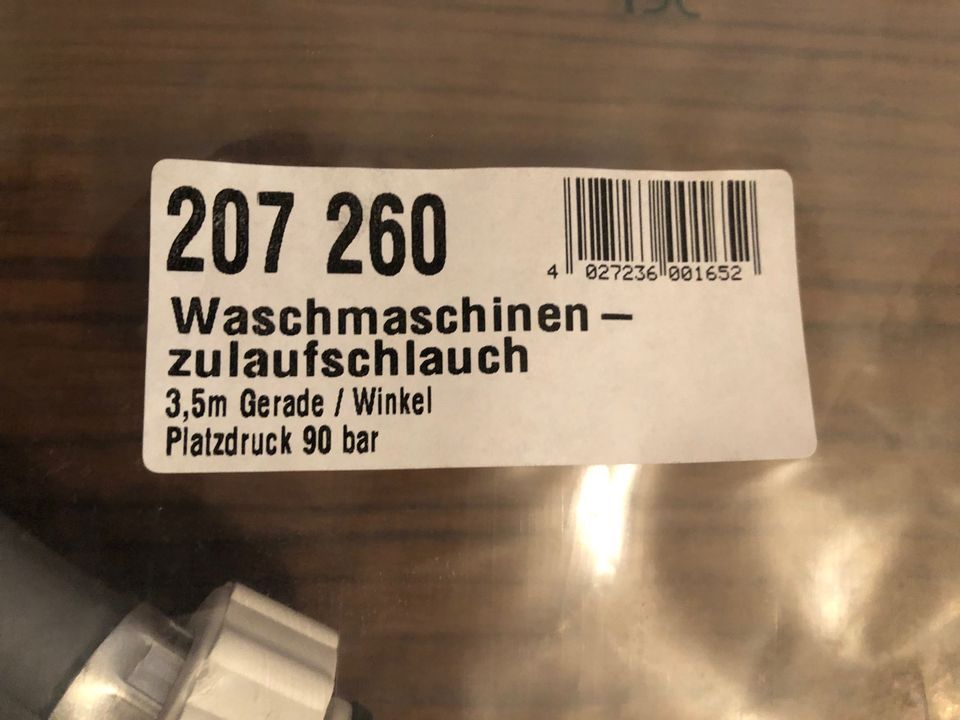 Waschmaschinen-Anschluss-Schlauch Neu in Originalverpackung in Clausthal-Zellerfeld