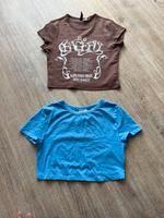 Crop Top da H&M 34 braun blau top Zustand  Shirt Bayern - Freilassing Vorschau