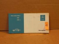 Wartungsheft Mercedes Benz  200-230,4 W115 Sachsen-Anhalt - Halberstadt Vorschau