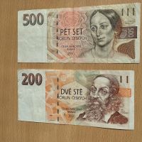 Banknote Tschechien 200 + 500 Kronen 1993 Sachsen-Anhalt - Eisleben Vorschau