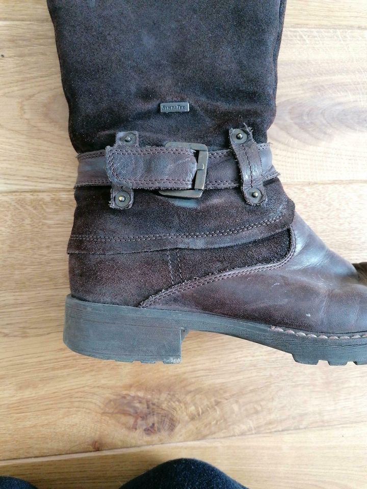 RICHTER Stiefel Gr. 39 Braun Echtleder gefüttert Schuhe in Wuppertal