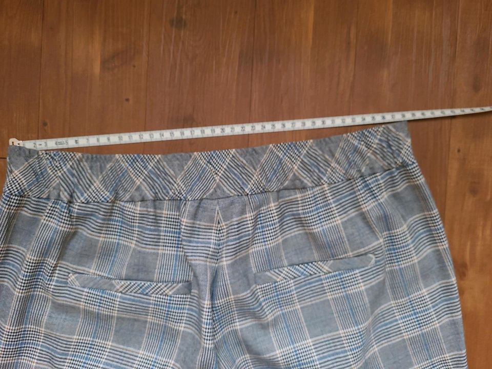 Gerry Weber Hose, chic, Gr.38 kariert, blau grau in Flöha 