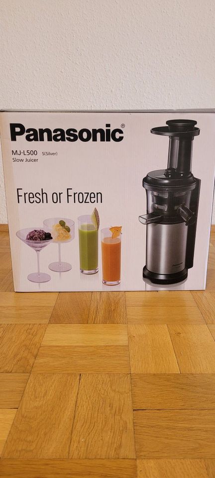 Entsafter Panasonic MJ-L 500 Slow Juicer Silver in Karlsruhe