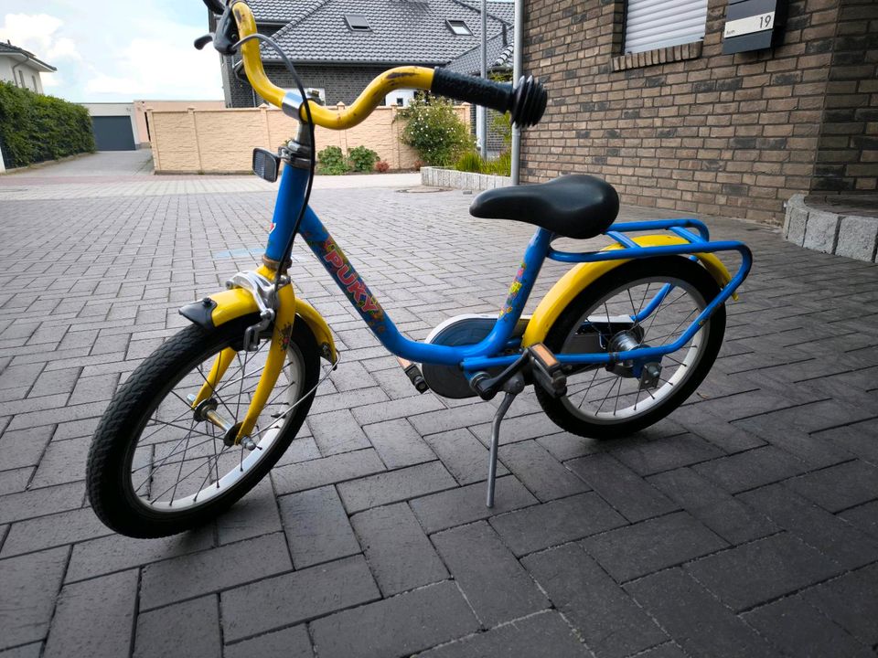 Puky 16 Zoll Kinderfahrrad Blau Gelb in Jembke