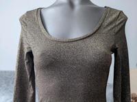 Langarmshirt mit goldenen Glitzerfäden durchzogen Sachsen - Grünhain-Beierfeld  Vorschau