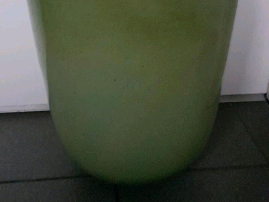 Schöne große Vase aus Glas, grün in Halstenbek