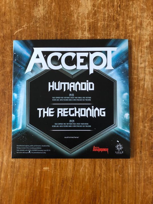 Metal Hammer Vinyl Accept Humanoid in Kassel