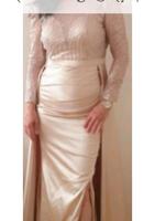 Abendkleid Satin, beige. Niedersachsen - Laatzen Vorschau