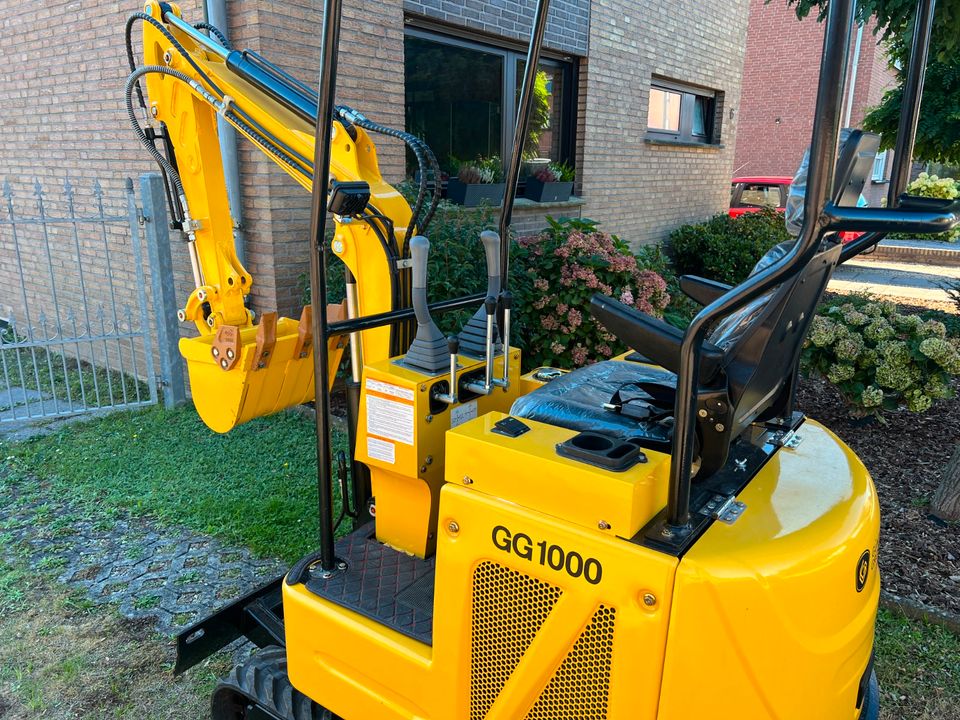 ‼Neu Minibagger, GG1000 1T,KUBOTA Motor 16PS!! 3Zyl Diesel!! in Weilmünster