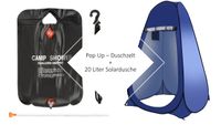 Outdoor Pop-Up Duschzelt in BLAU + Faltbare Campingdusche 20l Baden-Württemberg - Möckmühl Vorschau