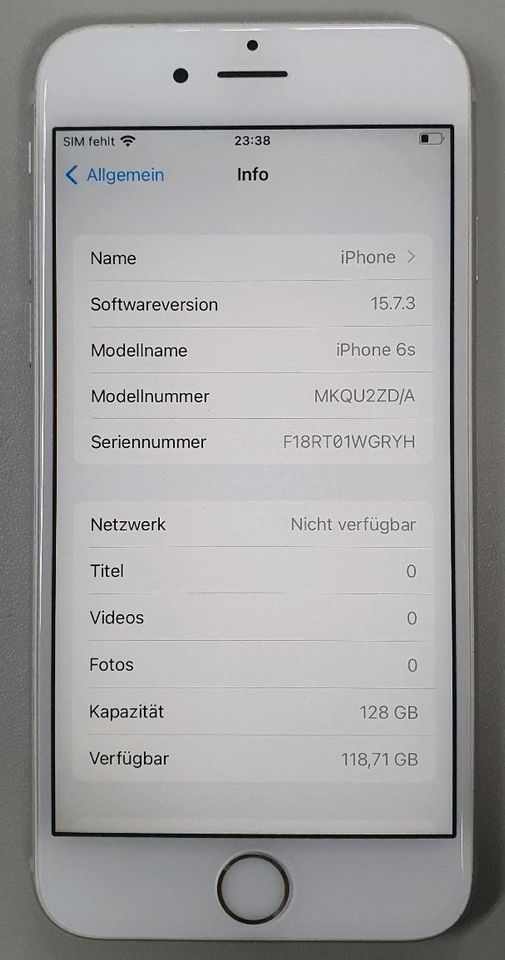 Apple Iphone 6S 128 GB MKQU2ZD/A mit 96% Akkukapazität in Leipzig