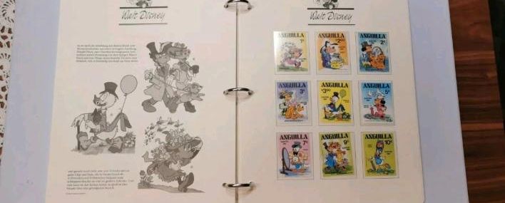 Disney world of postage stamps in Hausham