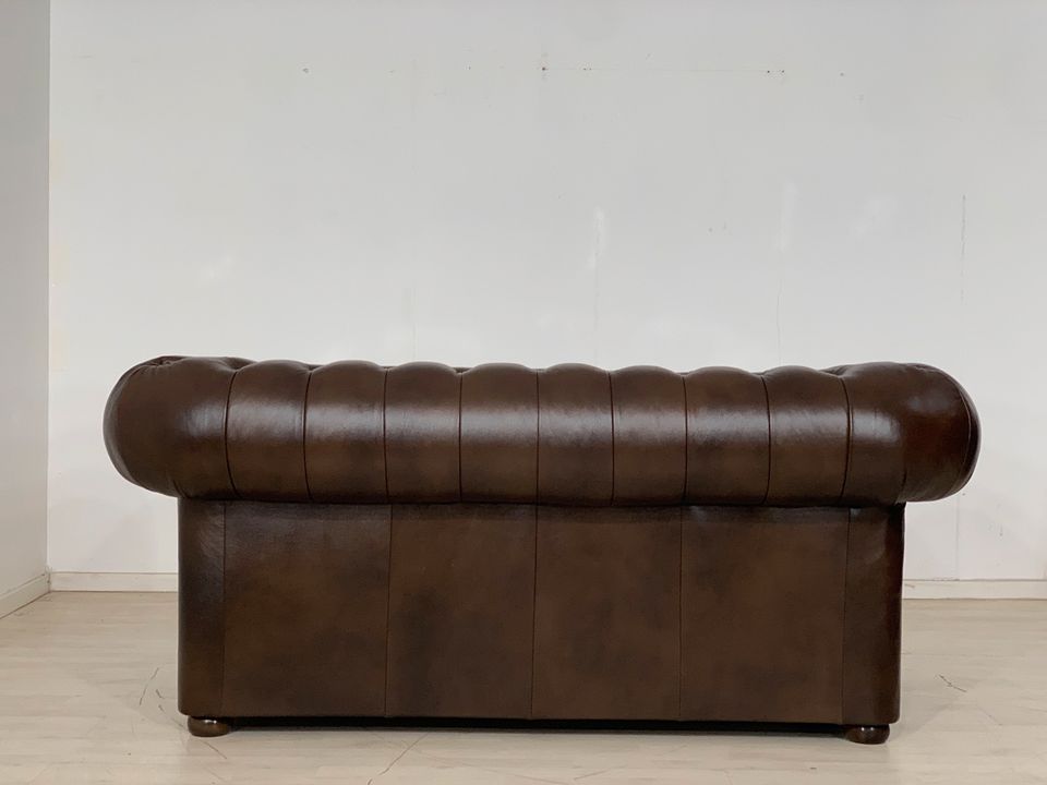 ENGLISH CHESTERFIELD GARNITUR SOFA SESSEL COUCH SOFAGARNITUR 3-2-1 VINTAGE in Berlin