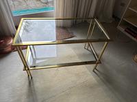 Metall Glas Regal, Glastisch, Couchtisch - gold messing farben, Bayern - Nürnberg (Mittelfr) Vorschau