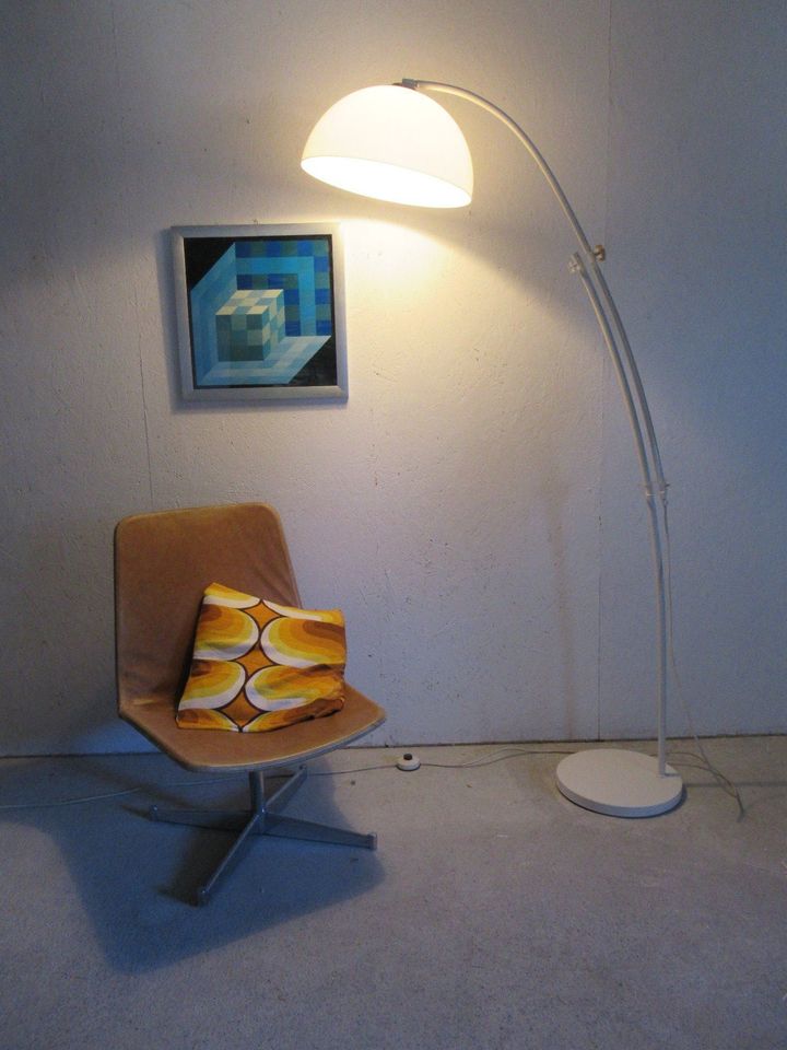 60er 70er XXL Bogenlampe vintage mid century space age in Krauchenwies