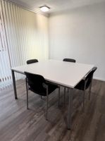 Büro Tisch 140x140 weiß mit 4 Stühlen Baden-Württemberg - Zell am Harmersbach Vorschau