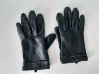 Lederhandschuhe warm weich schwarz wie neu mit Stickerei Niedersachsen - Bodenwerder Vorschau