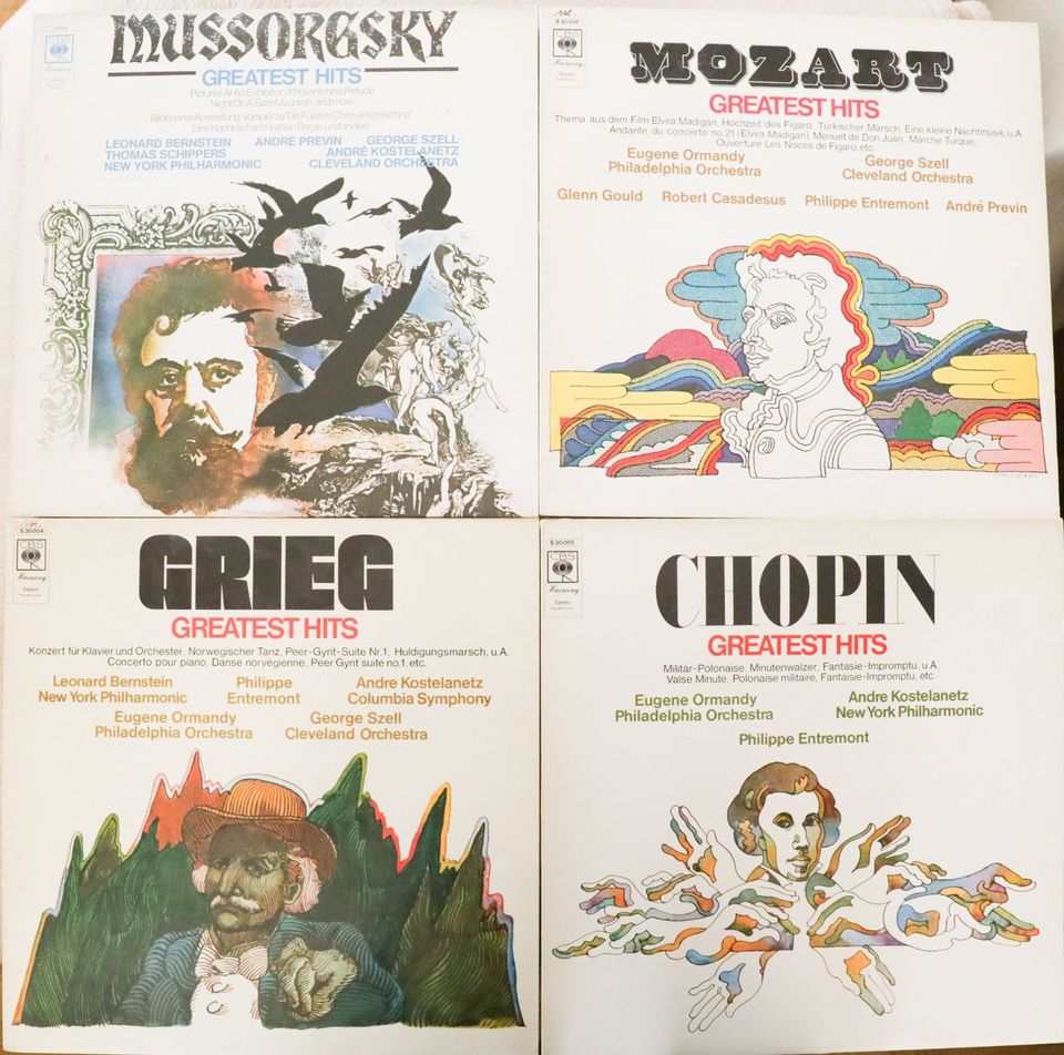 Klassik Sammlung Chopin,Beethoven,Mozart,Strauss,Haydn,Grieg LP in Saarbrücken