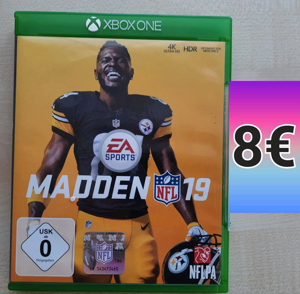 Xbox one Spiele Fifa Nfl Madden in Auerbach in der Oberpfalz