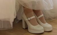 Brautschuhe Blockabsatz Pumps Baden-Württemberg - Deggenhausertal Vorschau