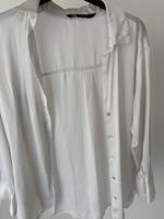Zara Hemd weiss/beige Satin Saarland - Schiffweiler Vorschau