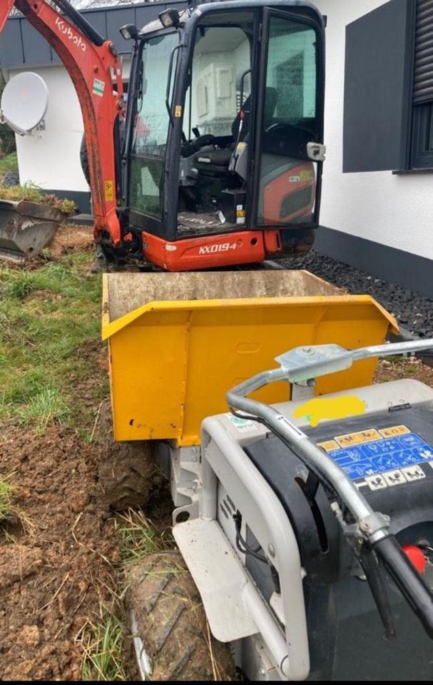 Baggerarbeiten/ Landschaftsbau/ Minibagger/ Baggerfahrer in Werdau