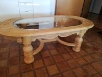 Couchtisch mit Glaseinlage. Saarland - Heusweiler Vorschau