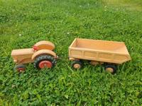 Holz Traktor mit Anhänger DDR Spielzeug Sachsen - Zwickau Vorschau