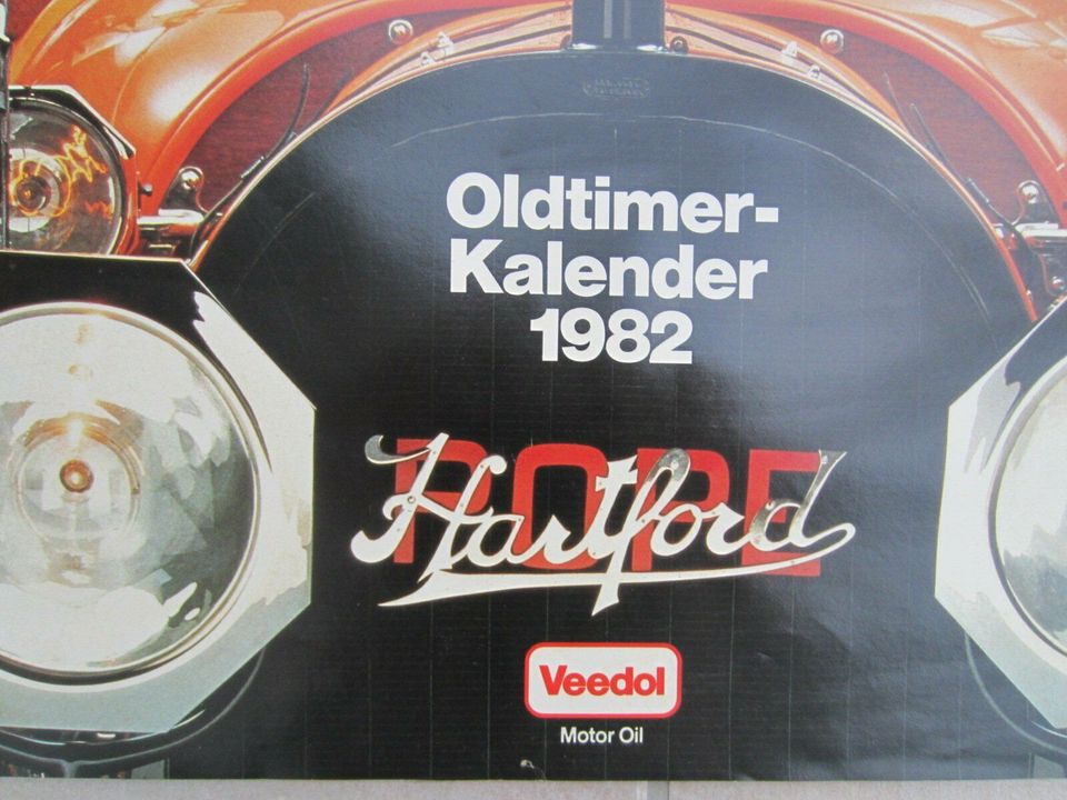 VEEDOL  *  OLDTIMER KALENDER  *  1982 in Henstedt-Ulzburg